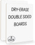 SCRIBBLEDO 2 Pack Small White Board, 9x12 Inch Dry Erase Mini Whiteboard for Students, Handheld Personal Boards