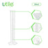 Utile Economic Graduated Measuring Cylinder, 6pcs of 25ml Plastic Lab Cylinders with Molded Graduations