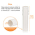 Helunsi 4 inch 12 Pack E12 4'' Chandelier Candle Sleeves, White Plastic Candle Light Socket Cover, DIY Slip Over Base