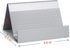 Business Card Holder Aluminum Display Stand - High-end Desktop Organizer, Silver, 1 Pack