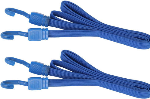 XSTRAP STANDARD 2PK 77 Inch Flat Bungee Cord Heavy Duty Adjustable Straps with Hooks for Hand Truck, Camping,