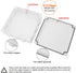 LeMotech ABS Plastic Dustproof Waterproof IP65 Junction Box Universal Electrical Project Enclosure White 7.9 x 7.9 x