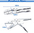 WUYIZHEHAO 10-Inch Set 4-Pack, Pinch Radiator Hose Clamp Pliers Heavy Duty Self-Locking Off Tool for Automobile