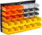 30-Bin Wall Mounted Storage Bins Kit, Tool Organizer Rack, Garage Hardware Organizer,
