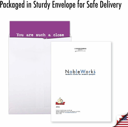 NobleWorks Jumbo Hysterical Birthday Greeting Card, 8.5 x 11 Inch, 1 Pack, Parachute J0936