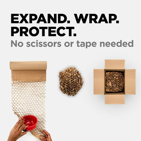 Scotch Cushion Lock Protective Wrap, 12 in. x 175 ft., Sustainable Packaging for Packing, Shipping, Moving