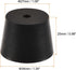 MECCANIXITY Rubber Tapered Plug 27mm to 34mm with Hole Test Tubes Bungs Stopper Black for Lab Home 3 Pieces