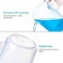 4PCS Plastic Graduated Cylinders Set 10ml 25ml 50ml 100ml, 5PCS Beakers Set 50ml 100ml 250ml 500ml 1000ml