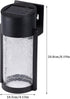 AwnsIMfreien Wall Light Fixtures, Solar Wall Lights, Waterproof LED Dusk to Dawn Outdoor Lighting, Crackled Glass Solar