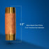 Everflow Supplies NPBR3040 4" Long Brass Nipple Pipe Fitting, 3" Nominal Diameter and NPT Ends