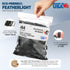 Black High Heat UV Resistant #64 Platinum Rubber Crepe Band - Large Premium Fishing Rubberbands Made in USA (3 1/2" x