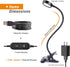 LEPOWER Clip on Light/Reading Lights/Book Light/Desk Lamp Color Changeable/Night Lights Clip on for Desk, Bed Headboard