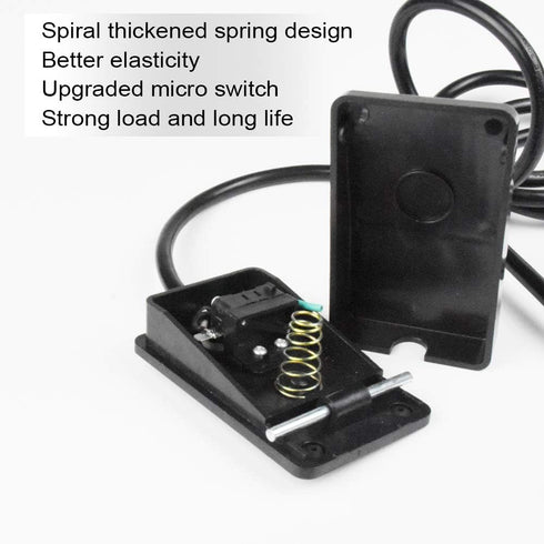 Foot Switch, Foot Operated Pedal Controller Power Switch, 5-ft Cable with Piggyback Plug, Deadman Style