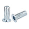 uxcell M8 Multi-Grip Rivet Nuts, 25pcs Pre-Bulbed Shank Flat Head Threaded Insert Nut, Carbon Steel for Construction