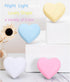 4 PCS Cute Night Lights, Heart Shape Nursery Nightlight with Light Sensors, Auto Dusk to Dawn Sensor, Soft Warm White