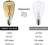 25watt Bulbs, ST38 Bulbs, 6pcs 2200K Repalcement Light Chandelier Wall Sconce Table Lamp Bedroom Living Room Restaurant