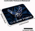 US Air Force Personalized Custom Gaming Mousepad, Rectangle Navy Blue Mouse Pad Office Accessory and Gift