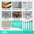 Masonry Concrete Drill Bits Set, 5pcs 5/6/8/10/12mm Carbide Tips for Wood, Plastic, Concrete