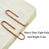 HAHIYO Large Paper Clips, 2 inches Length Rose Gold Vinyl Coated for Bookmarking, 80 Pack