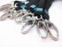 yueton 10pcs Leather Business ID Badge Card Holder with Long Neck Strap Lanyard, Black