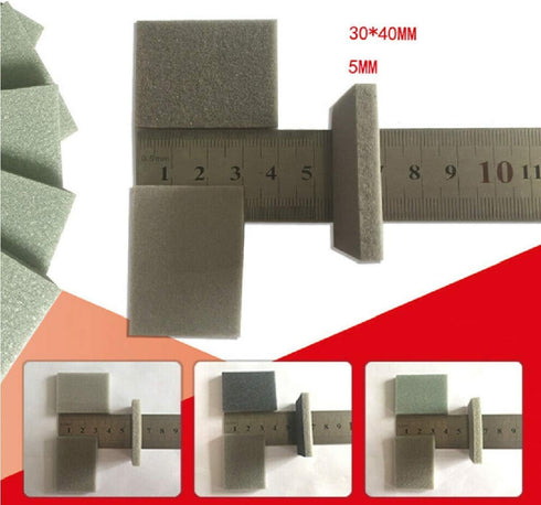 Boxonly 100 30mmx40mm 1200-1500 PCS Foam Sanding Sponge Sandpaper Abrasive Blocks Wet Dry Bodywork Foam Sanding Block