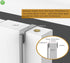 HFHOME 2 Packs Over The Door Double Hanger Hooks, Metal Twin Hooks Organizer for Coats, Hats, Towels - Silver