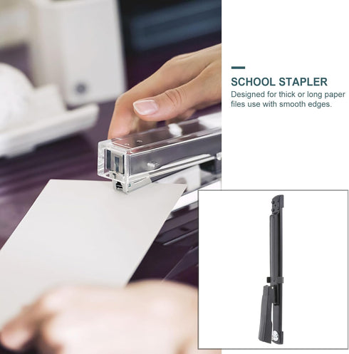 Tofficu Desktop Stapler - One Finger Stapler, Standard Reach for School Stationary and Book Binding