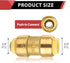 EFIELD (Pack of 5) 3/4 Inch Straight Coupling Push-Fit Fitting with Disconnect Clip for Pex, Copper, CPVC (PF008-5PCS)