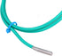 K Type Thermocouple, Waterproof Silicone Temperature Sensor with Soft Cable, Green 5x30mm Stainless Steel Probe