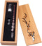 Glass Dip Pen Set, Vintage Handmade Crystal Signature Pen, Elegant Gift Pen (Red)