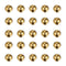 HARFINGTON 40pcs 8mm Precision Solid Brass Bearing Balls for Bearings, Valves, Decoration