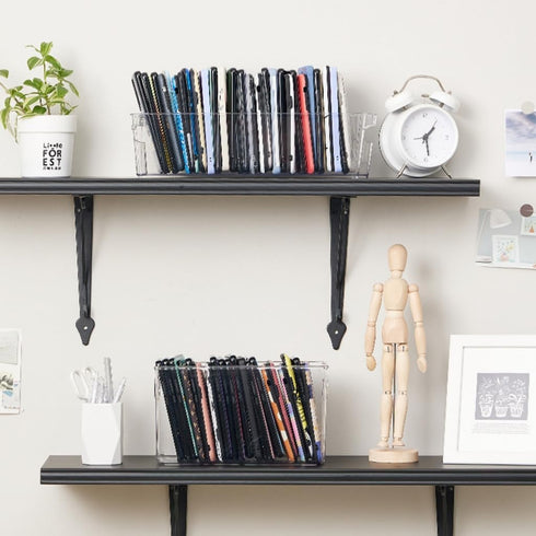 Plastic Clear Phone Case Organizer, Multifunctional Storage Holder Box for Desk, Cabinet, Shelf (Deep)