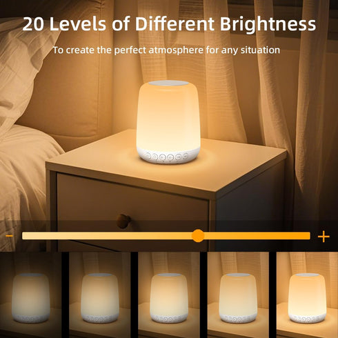 iMosleep Dimmable 20 4 Night Light LED Touch Night with Levels of Brightness Timer Rechargeable Battery for Bedroom