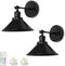 Merlight Battery Wall Sconces Set of Two, Battery Operated Sconces, Dimmable Cordless Wall