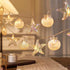 ZDAYOZ 19.69 40 Starfish Shell String Light, ft, Warm White LED, Weatherproof, Battery/USB Powered (USB Interface Shell
