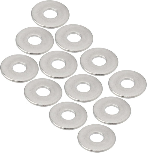 KrrNFYSG 100pcs 304 M8x24mm Flat Washers Flat Washers Stainless Steel Lock Washer Spacers Flat Repair Washer Expanded