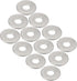 PZEOB 100pcs 304 M8x24mm Flat Gasket Flat Washers Stainless Steel Lock Washer Spacers Flat Repair Washer Expanded