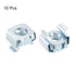 uxcell 5/16-18 10Pcs Cage Nut, Snap-in Cage Nuts, Carbon Steel Zinc Plated Metric Nut for Server Rack Cabinet, Silver