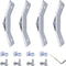 4 Sets 1010 Aluminum Extrusion 135 Degree Bracket, 4pcs Corner Brackets with 8pcs Sliding T Nuts and Screws for 10