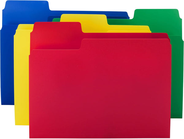 Smead SuperTab File Folder, Oversized 1/3-Cut Tab, Letter Size, Poly, 12 per Pack (10516)