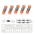 60Pcs AWG 8 Orange Solder Butt Connectors Heat Shrink,Solder Seal Wire Connectors for Automotive Marine Boat Trailer