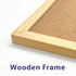 OWLKELA 17.7 X 13.3 Inch Cork Board, Wall-Mounted Presentation Pin Board for Office & Home Decor