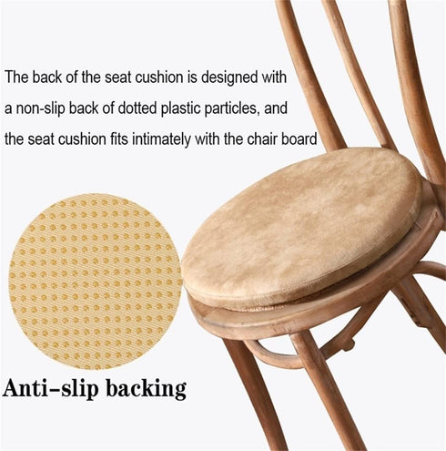 HCZKIUJ 30 30CM) Detachable Seat Cushion, Indoor/Outdoor Round Chair Cushion/Memory Foam Soft Chair Pads with PU