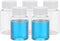 PATIKIL 5 Pcs 80ml Reagent Bottles, PET Wide Mouth Round Bottles with Screw Cap for Lab Liquid Storage