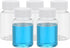 PATIKIL 5 Pcs 80ml Reagent Bottles, PET Wide Mouth Round Bottles with Screw Cap for Lab Liquid Storage