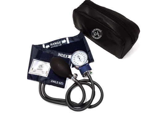 EMI Pediatric Aneroid Sphygmomanometer Manual Blood Pressure Monitor with Child Sized Cuff & Carrying Case EBC-215
