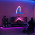 ENUOLI Surfboard Neon Signs,LED Wave Light for Bedroom,USB/Battery Powered Wall Art Night Lights,Tropical Decor Beach