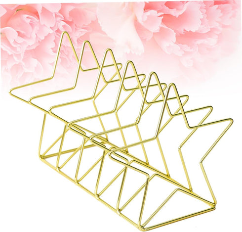 Nordic Style Vintage Iron Bookends - Star Design Desk Organizer