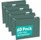 HERKKA Extra Capacity Hanging File Folders, 60 Pack, Reinforced Letter Size with Heavy Duty 0 Inch Expansion for Bulky