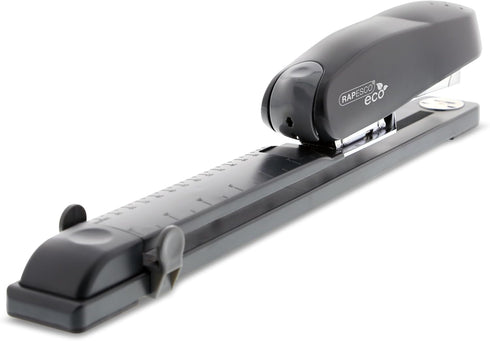 Rapesco 1480 ECO Front Loading Long Reach Stapler, 50 Sheet Capacity with 1000 Standard and High-Capacity Staples